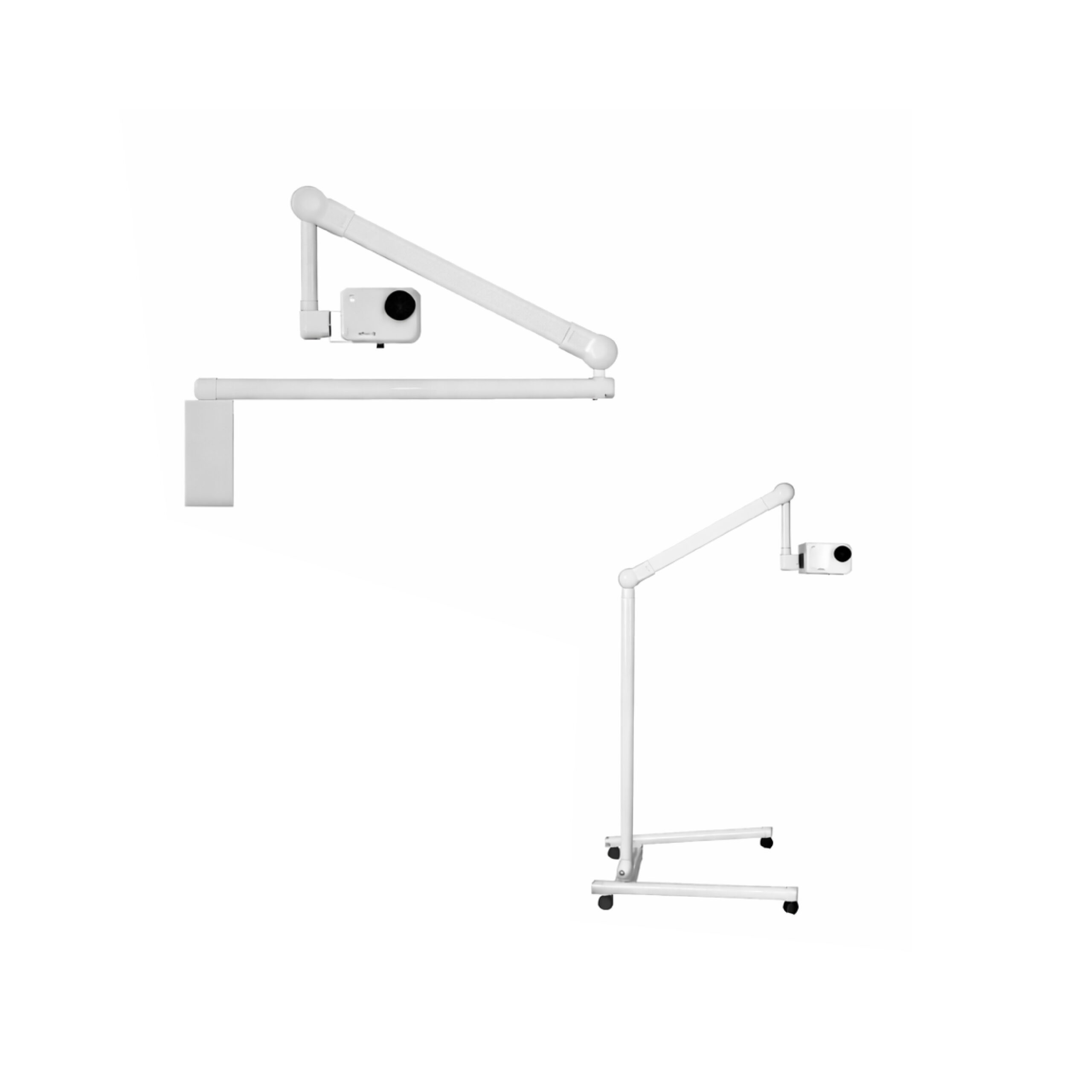 Wall mount or mobile stand with wheels for DigiPort C.