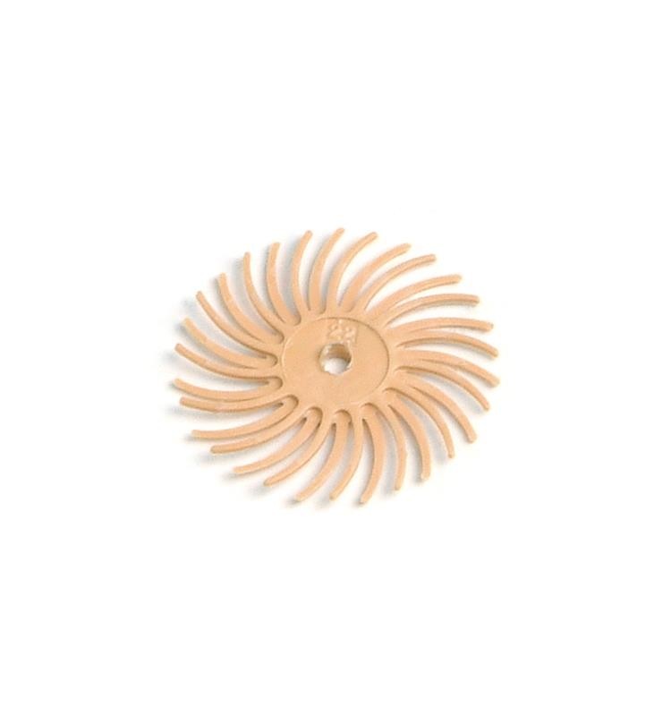 ORANGE SUNBURST DISC DEDECO 22 MM. (48 PCS) 6 MICRONS