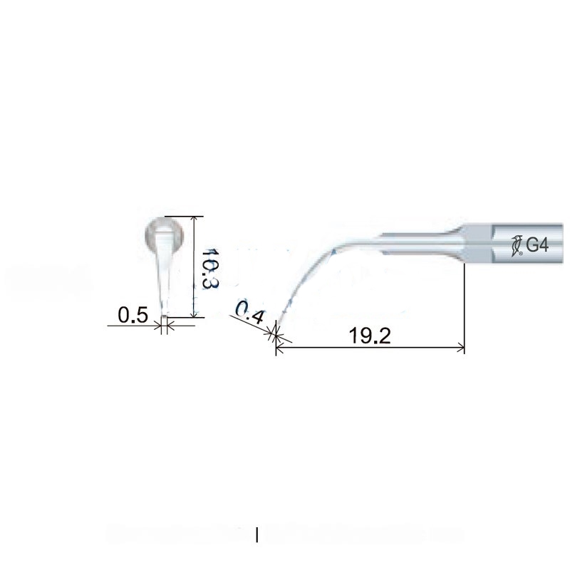 Woodpecker GS4 ultrasonic tip compatible with Sirona | Prophylaxis