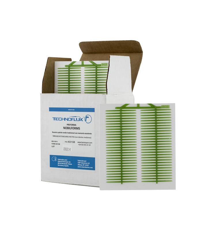 TECHNOFLUX SC2 PREFORMED STRAIGHT RETAINERS (with medium teeth)