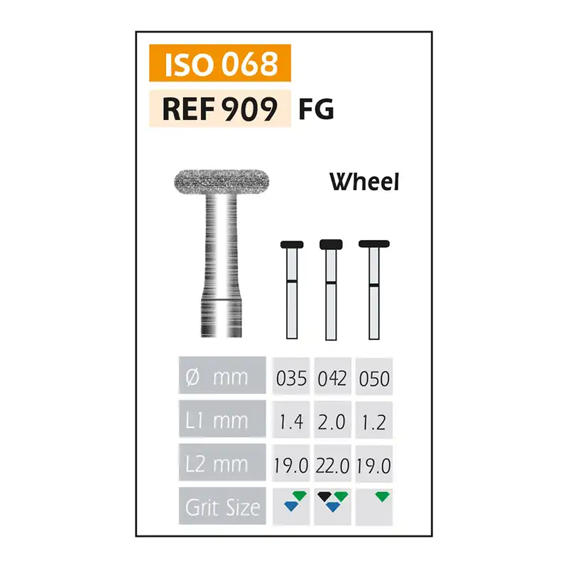 Bader Diamond Burs FG ISO 909-314-524-042 Blue/Transparent