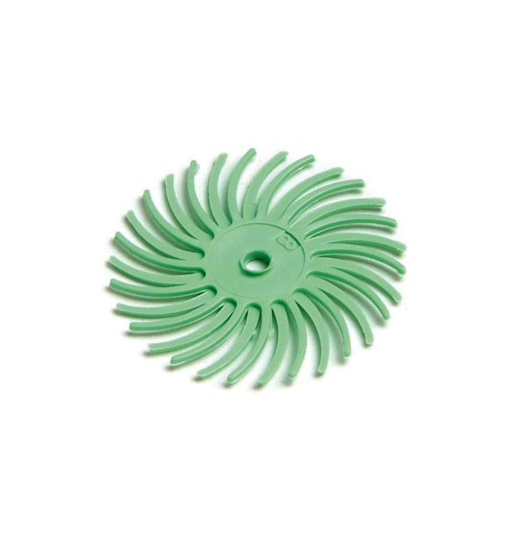 LIGHT GREEN SUNBURST DISC DEDECO 22 MM. (48 PCS) 1 MICRON