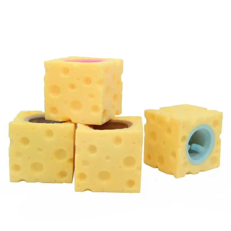 Stress reliever mouse with cheese Bader