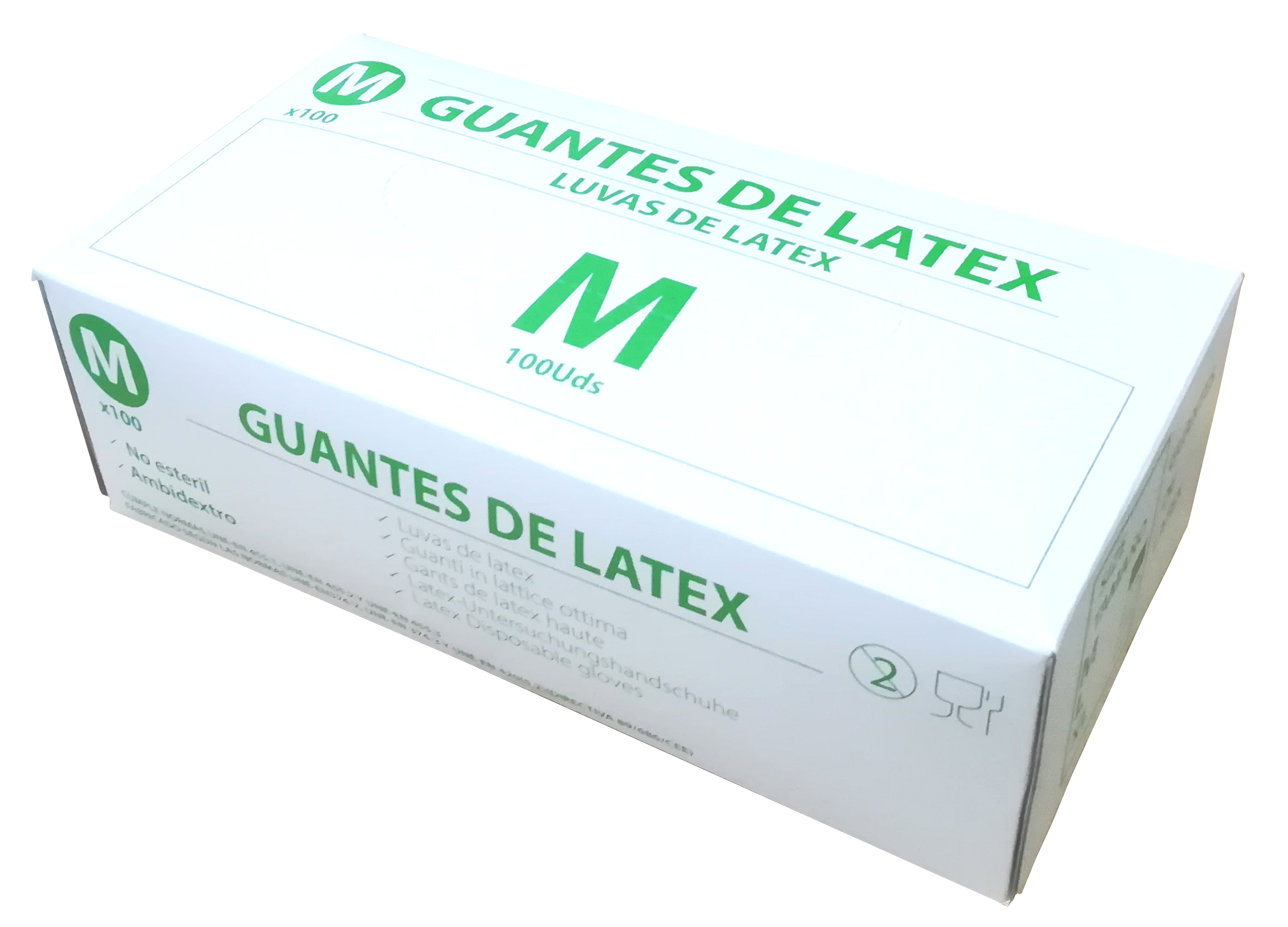 Powdered natural latex gloves – Size. Medium