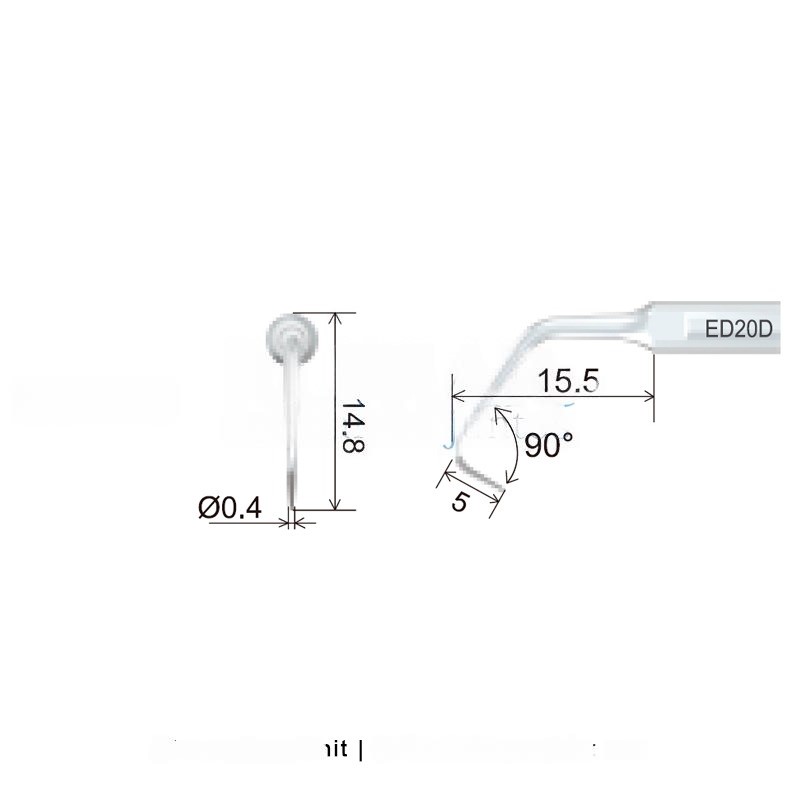 Woodpecker ED20D ultrasonic tip compatible with Satelec | Endo Diamond