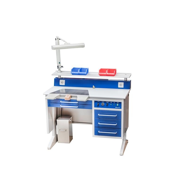 WORK TABLE FOR DENTAL LABORATORY 1 POSITION STEEL