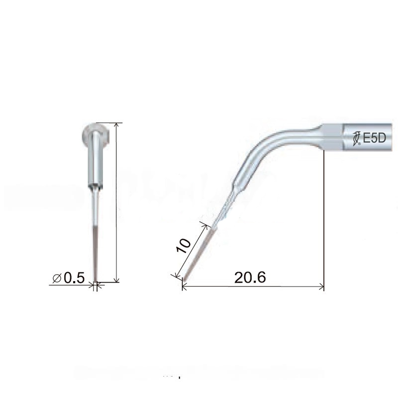 Woodpecker ES5D ultrasonic tip compatible with Sirona | Endo Diamond-coated