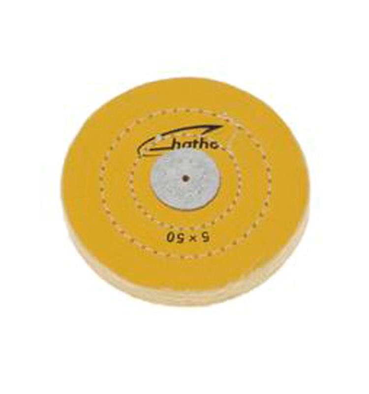 HATHO YELLOW COTTON DISC 125x15 MM 50 SHEETS
