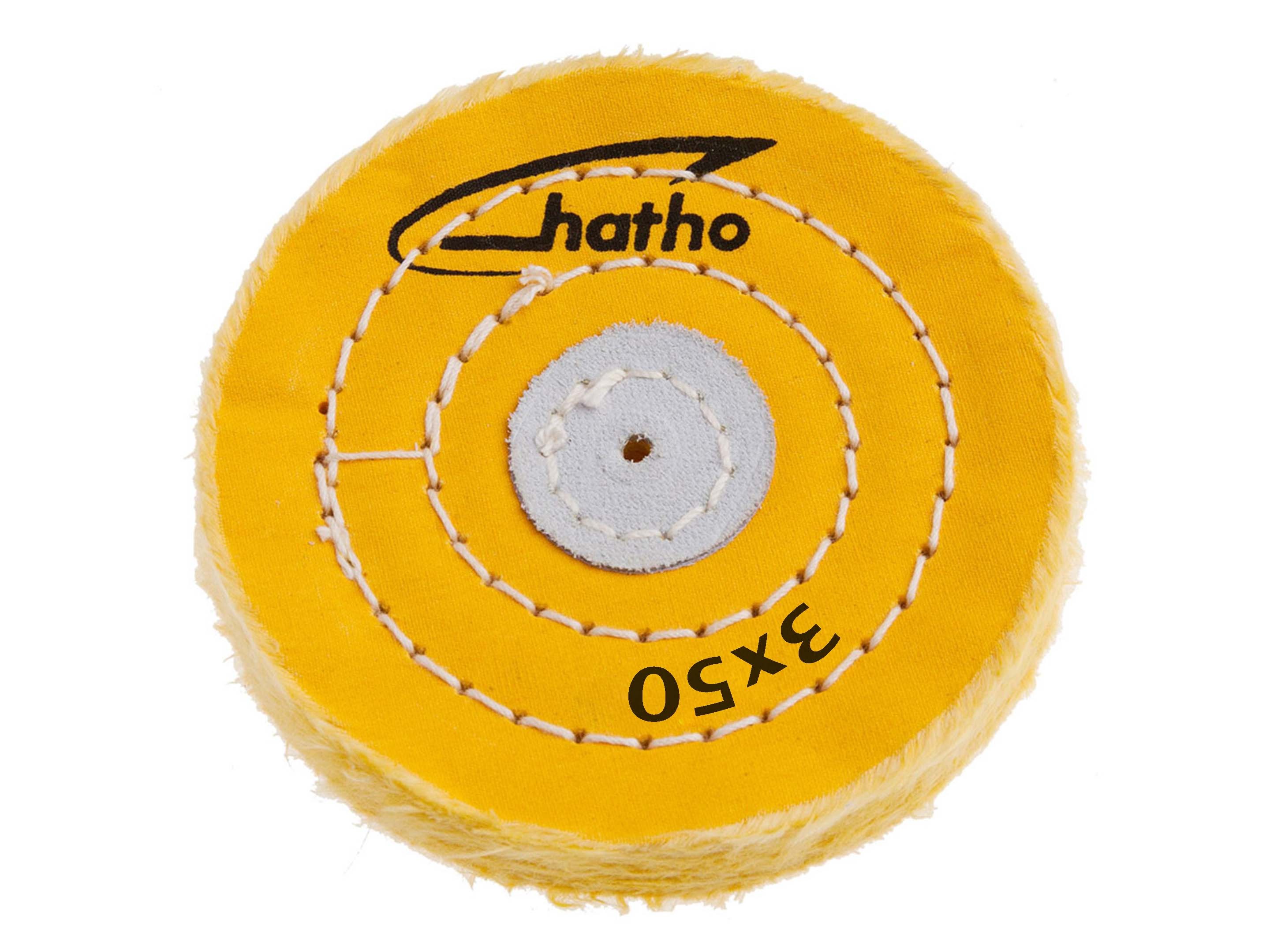 HATHO YELLOW COTTON DISC 75x15 MM 50 LEAVES