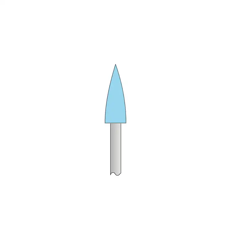 Fine Light Blue Polisher Fine Bullet ISO 658.104.243.514.040 Bader