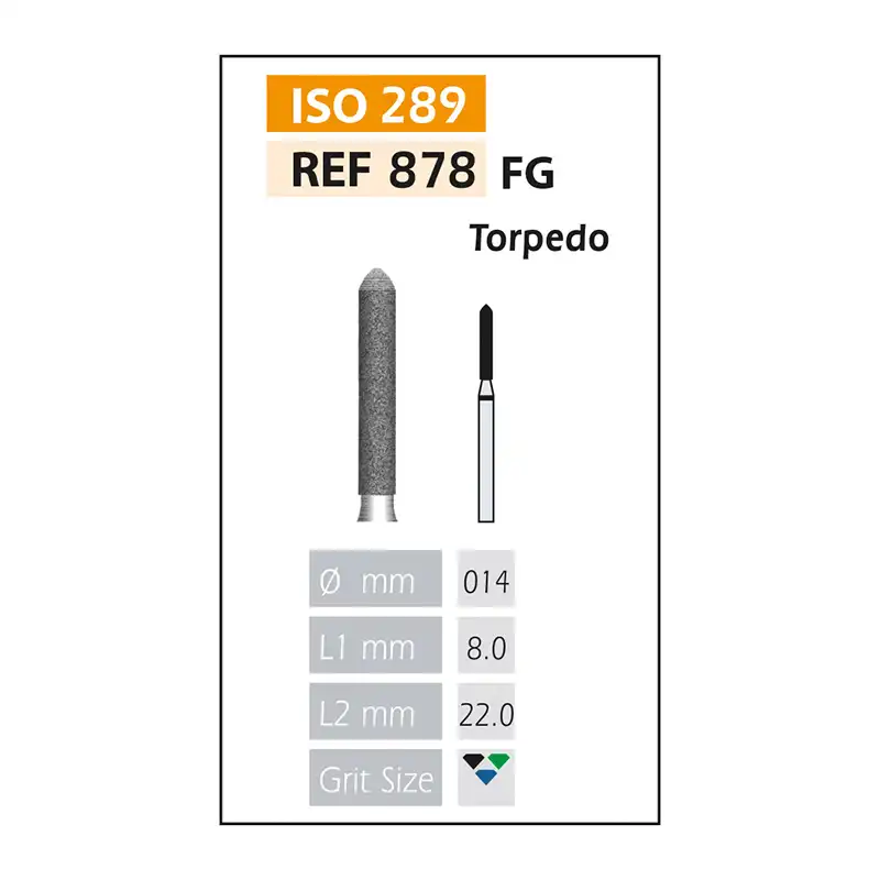 Diamond Burs FG ISO 878-314-534-014 Green Bader