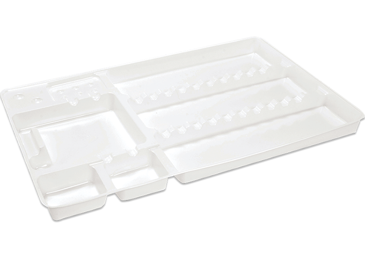 Disposable White Trays 281x183x17mm (AL2727-1)