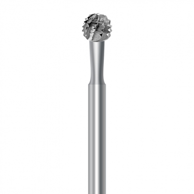 Spherical carbon burs for transverse bone cutting surgery for handpiece