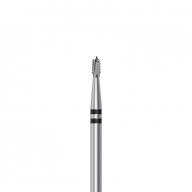 Cylindrical carbon burs for cutting crowns for turbines