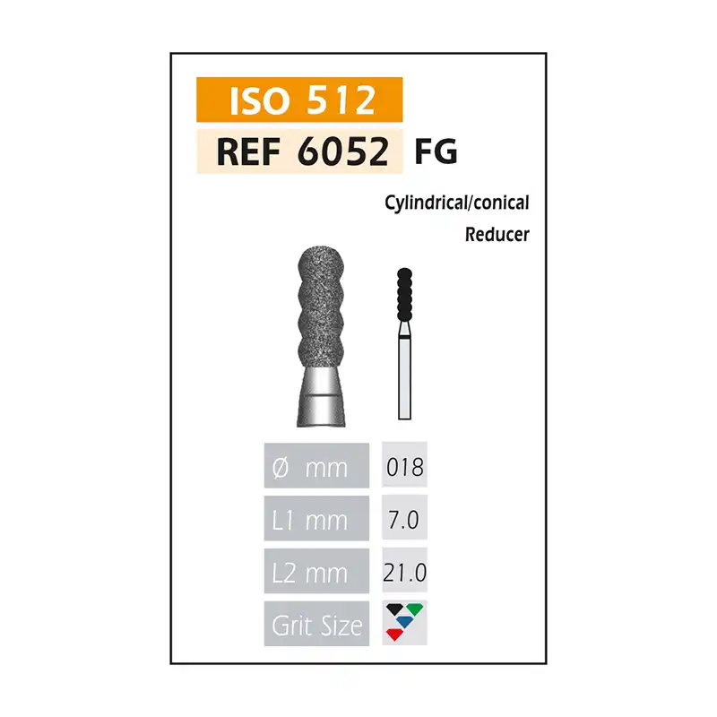Diamond Burs FG ISO 652-314-514-018 Red Bader
