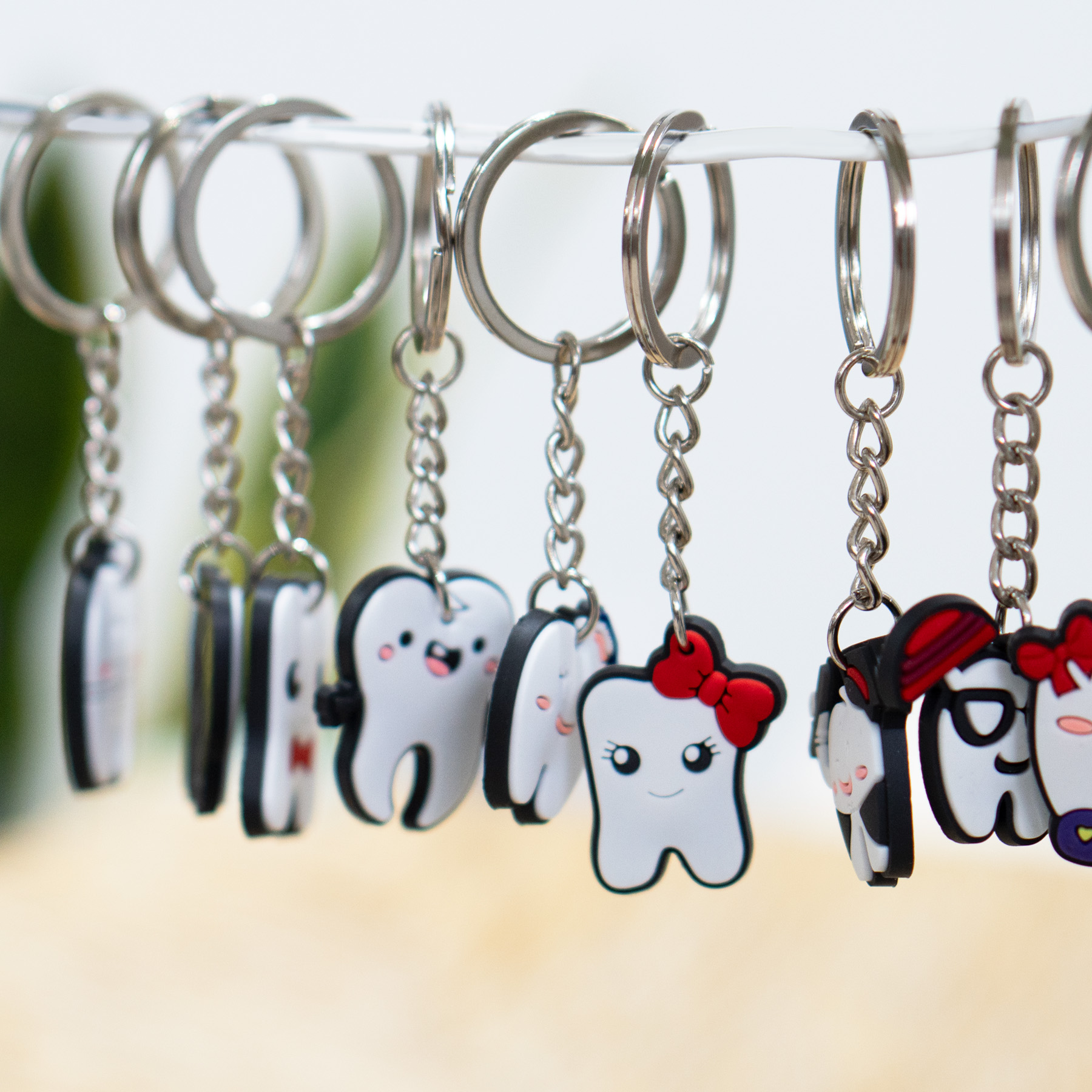 Dental Emoji Key Chain Bader