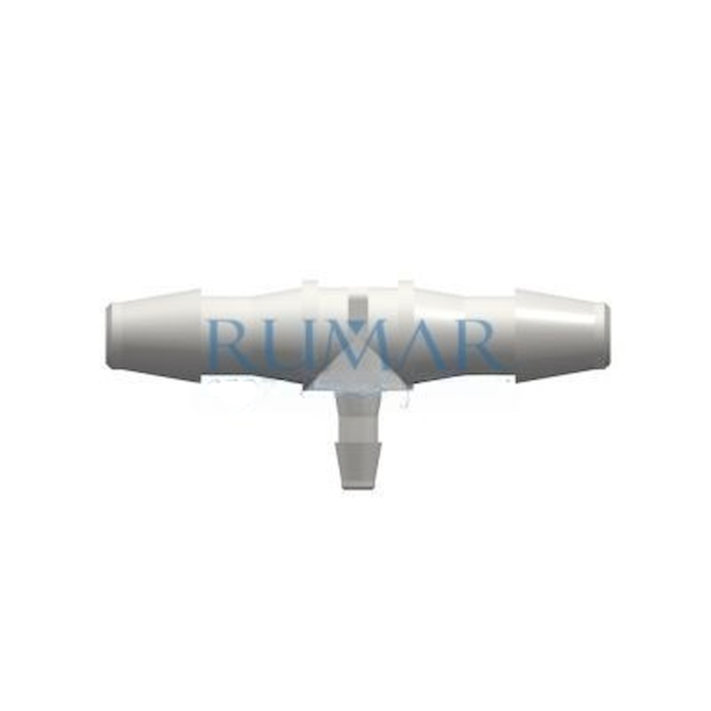 Nylon "T" connector 2x 3.2mm (1/8") + 1x 1.6mm (1/16")