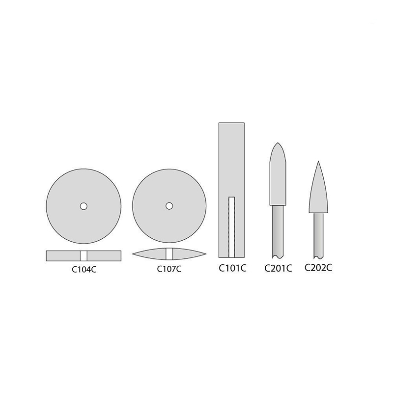 Gray Coarse Bullet Polisher ISO 658.104.243.534.060 Bader