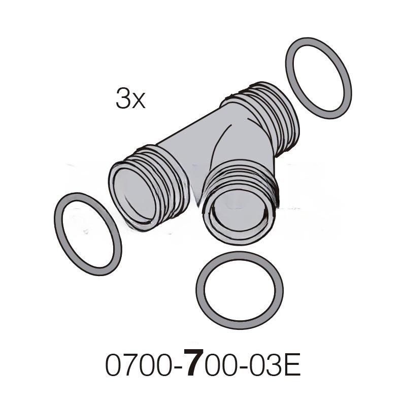 DürrConnect «Y» 3 x male (K), 5 units