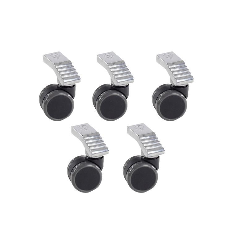 SET 5 WHEELS REPLACEMENT FOR DENTAL STOOL CABINET