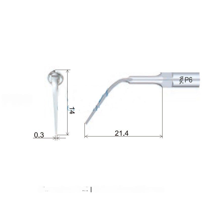 Woodpecker PD6 ultrasonic tip compatible with Satelec | Perio