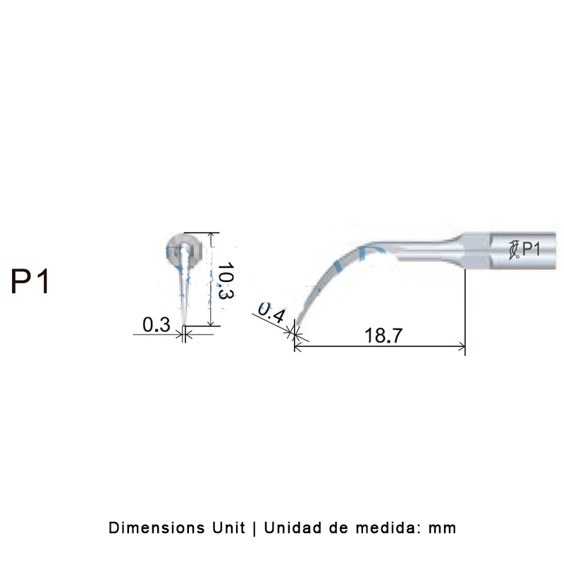 Woodpecker P1 Ultrasonic Tip EMS Compatible | Perio