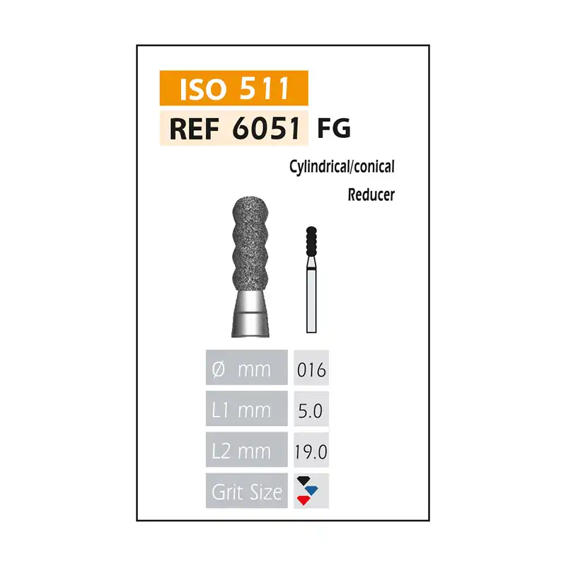 Bader Red FG Diamond Burs ISO 651-314-514-016