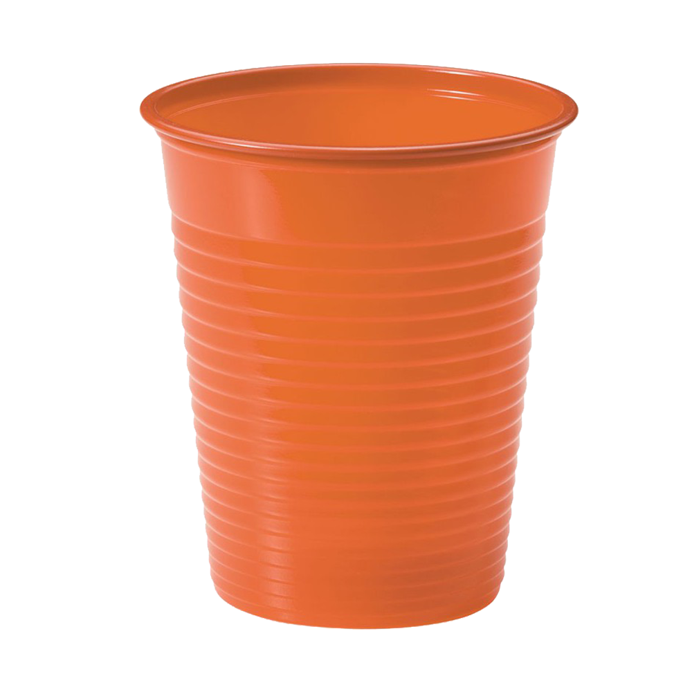 Plastic cups – Orange – 200 ml