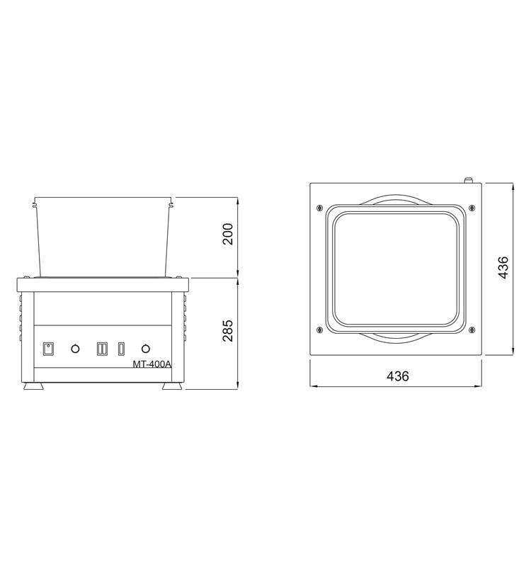 MAG.POLISHER ESTMON MT-400-A WITH REGULATOR AND EXTRACTOR