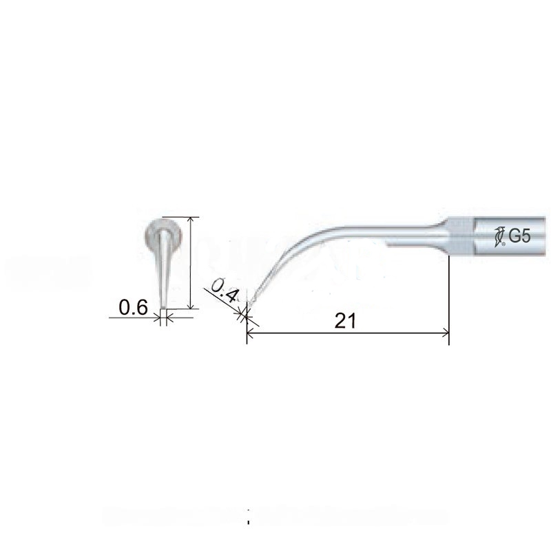Woodpecker GD5 ultrasonic tip compatible with Satelec | Prophylaxis