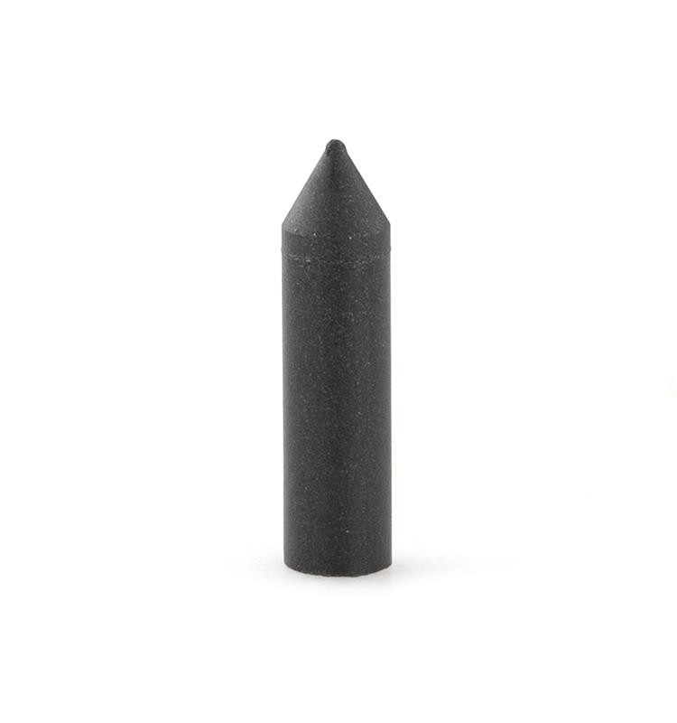 CYL. SILICONE POINT EVE 6x24 mm. BLACK MEDIUM (IN BOX OF 100 UNITS)
