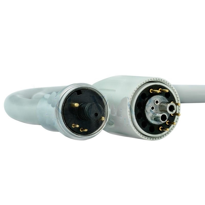 Hose for micromotor KaVo K190, K196 and K200 and Chirana Medical CH660L with light, connector KaVo 1057 and 1060, swivel terminal, 120cm, medium grey