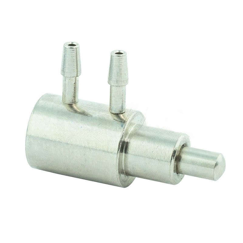 Hanger valve with side ports, normally closed
