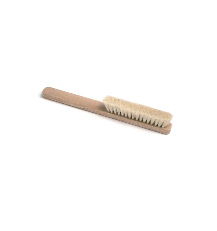 WHITE GOAT HAIR BRUSH FOR SOAPING WITH ASTRO WOOD HANDLE