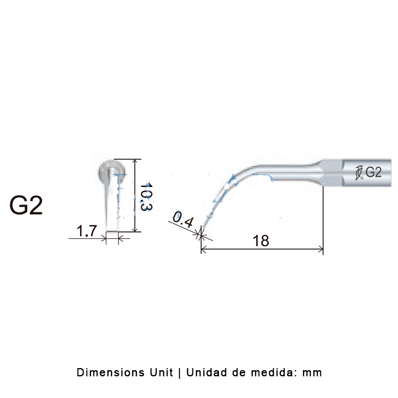 Woodpecker G2 Ultrasonic Tip Compatible EMS | Prophylaxis