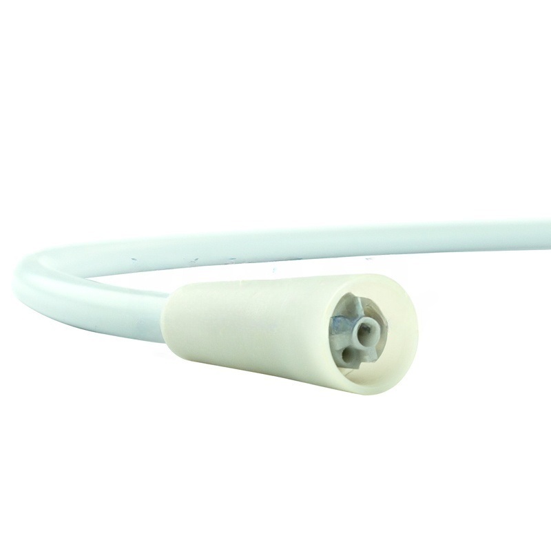 Hose for ultrasound Satelec Newtron / Suprasson with light, open end, 200cm x 9mm diameter, light grey