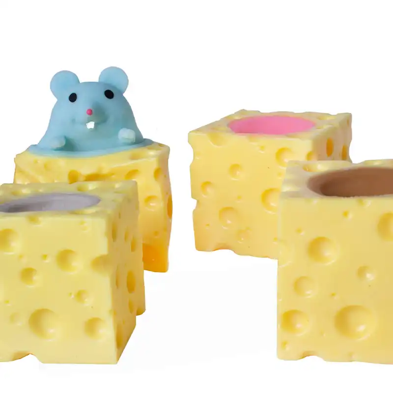 Stress reliever mouse with cheese Bader