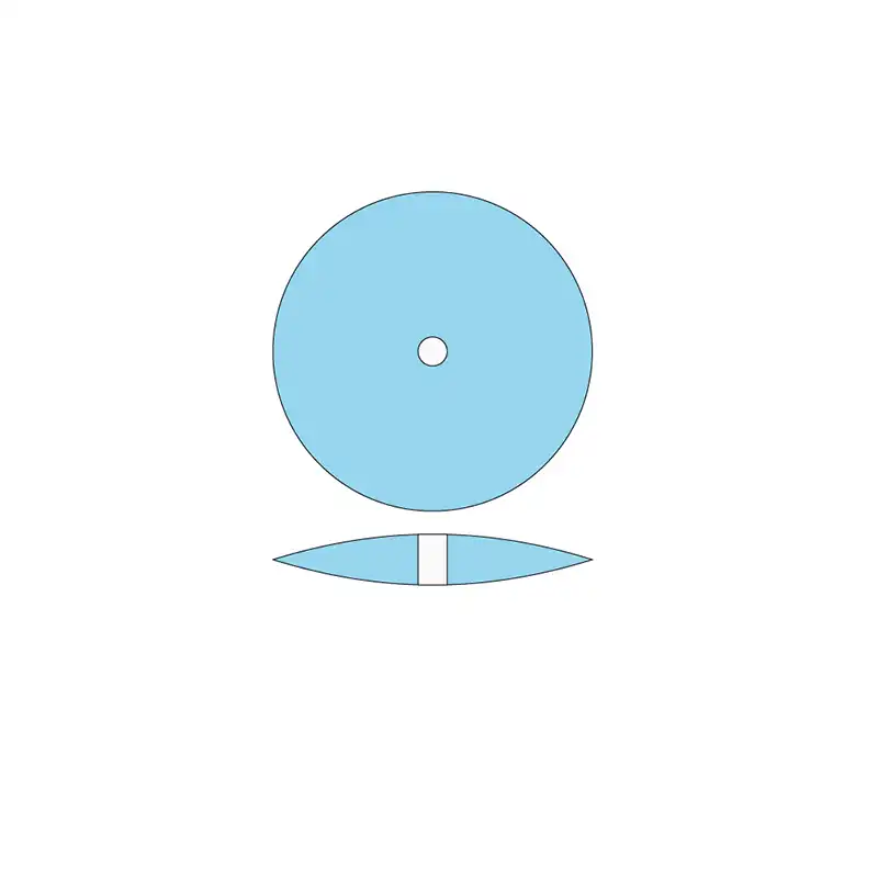 Fine Sky Blue Lentil Polisher ISO 658.900.303.514.220 Bader