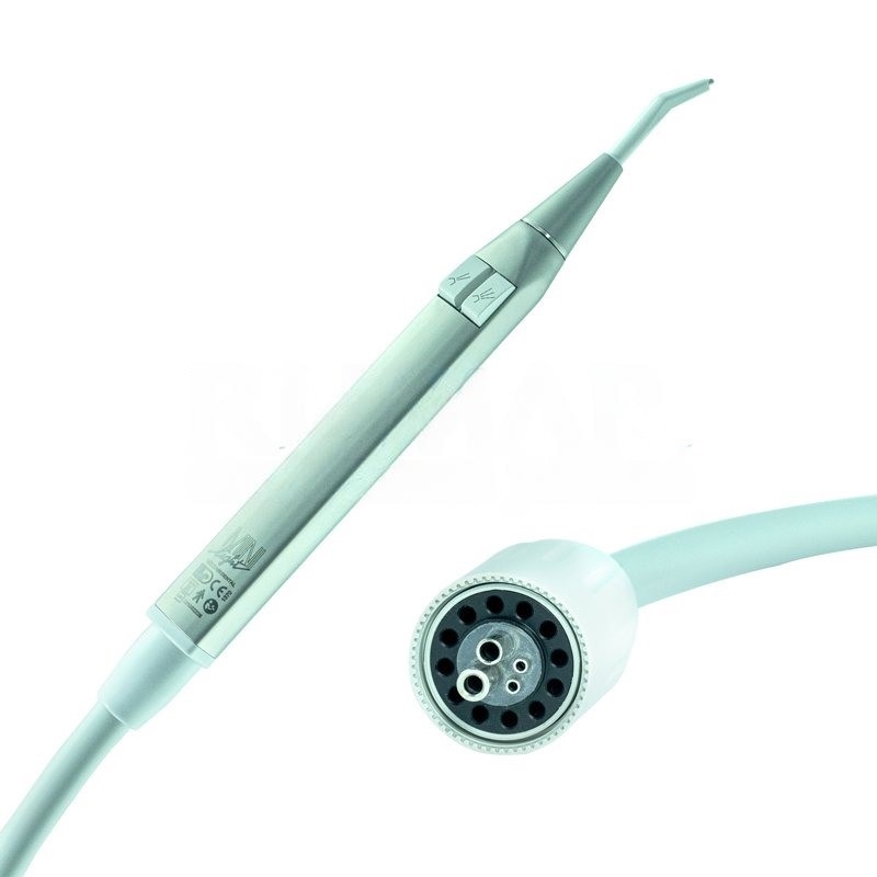 Luzzani Minilight Straight 3F Steel Syringe, CEFLA connector, 120cm, grey