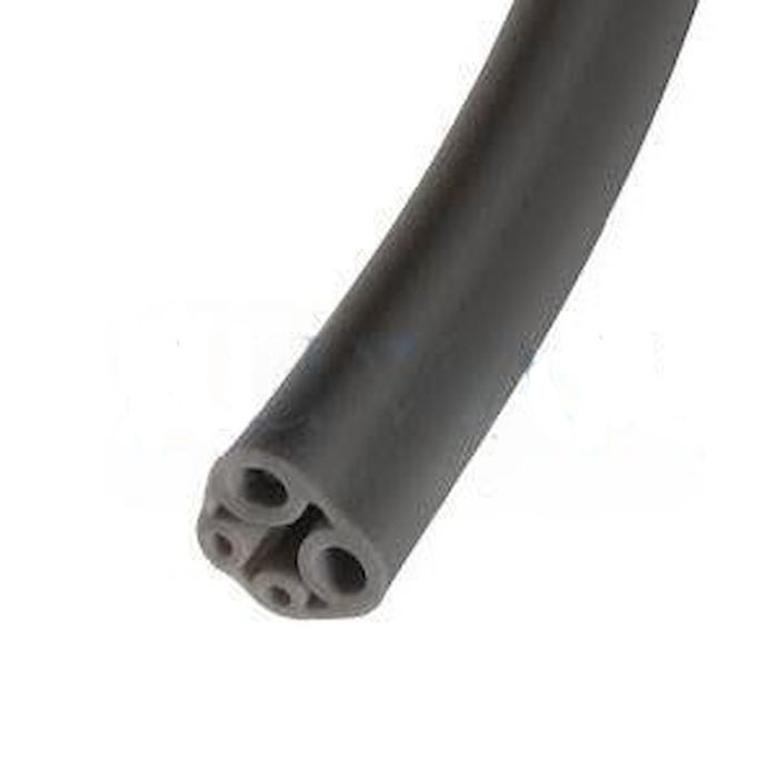 Hose for foot pedal with water control and with blower chip, without connectors, 4 parallel hoses, medium grey "Aseptic" (Per meter)