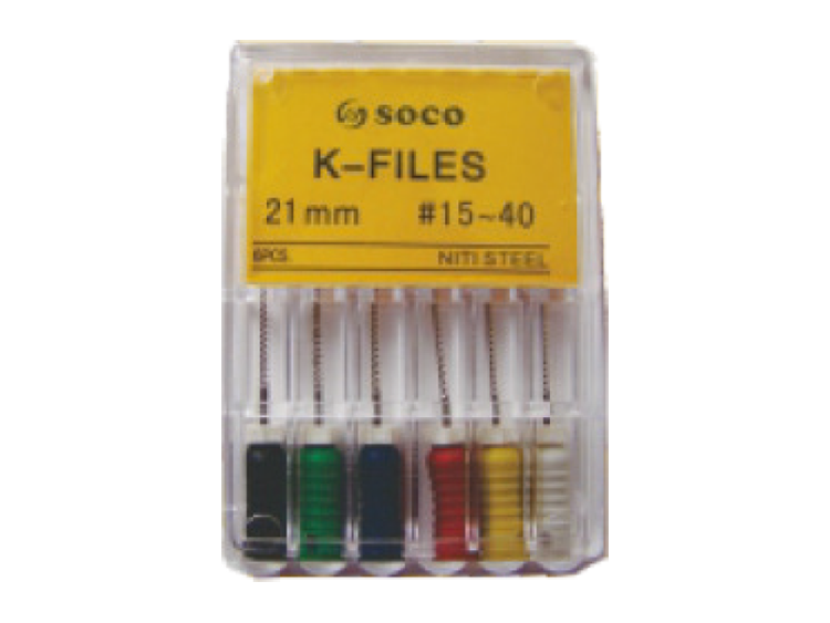 NiTi manual K Files – 21 mm – 50#