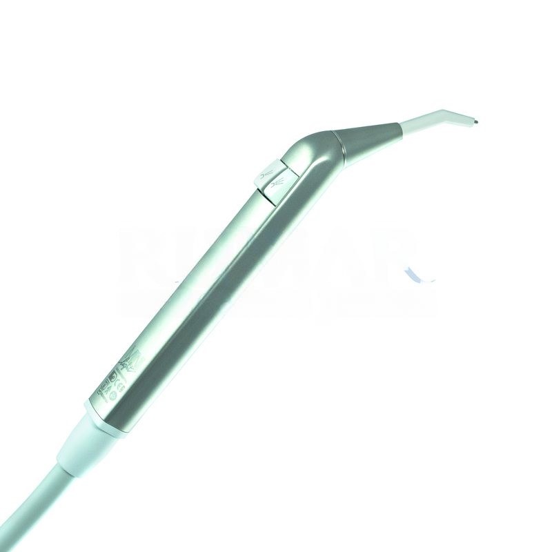 Luzzani Minilight Angled 6F Steel Syringe, 170cm, Grey | Open End