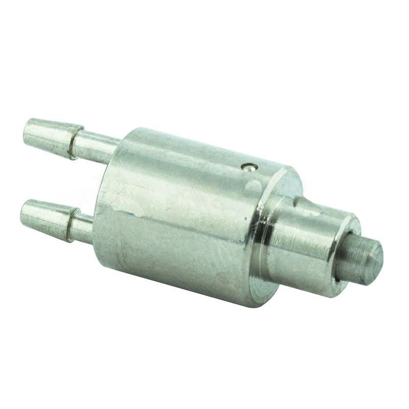 Hanger valve with rear ports, normally closed