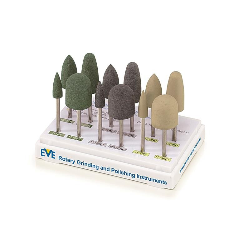 RESIN POLISHERS MOUNTED EVE HP115. BOX OF 12 PIECES