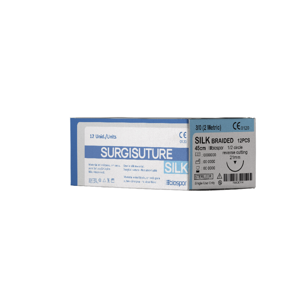 Surgisuture Silk – Silk suture – 3.0 triangular