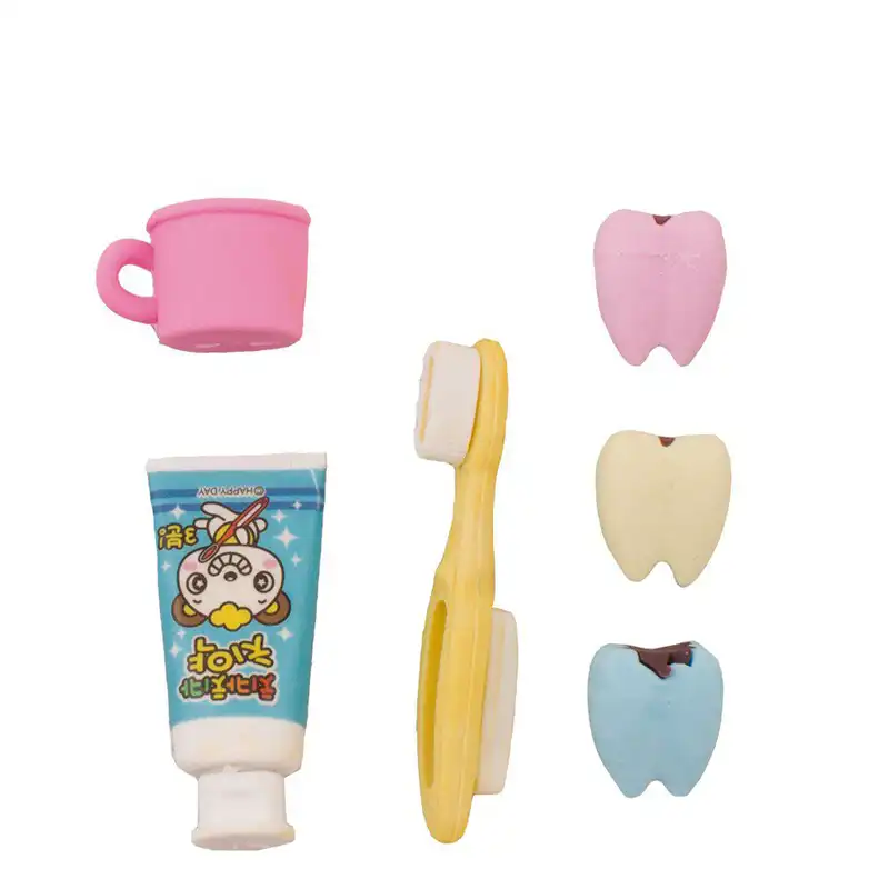 Set of Funny Dental Erasers Bader