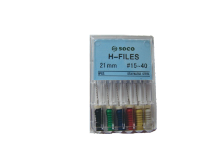 Manual H NiTi files – 21 mm – 45-80#.
