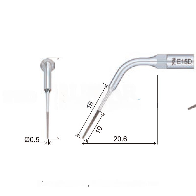 Woodpecker E15D Ultrasonic Tip Compatible With EMS | Endo Diamond