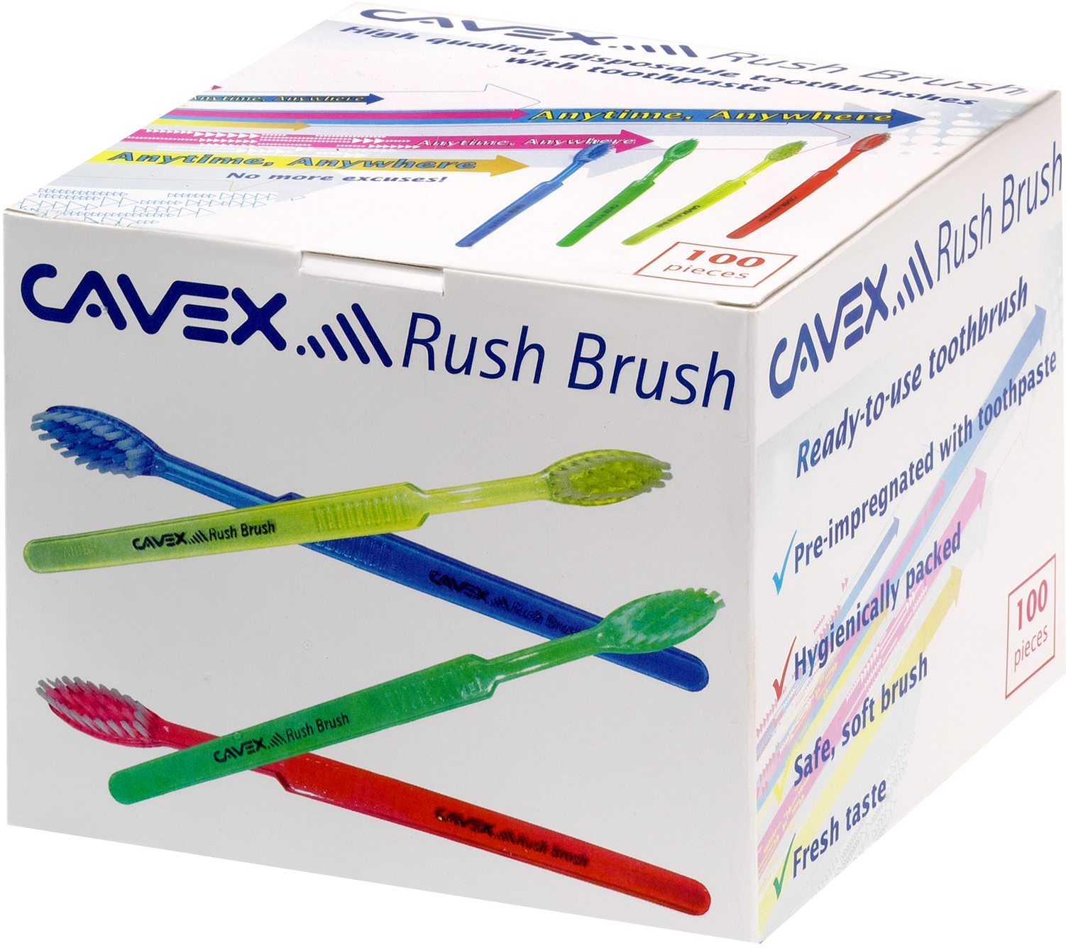 Disposable pre-impregnated brushes