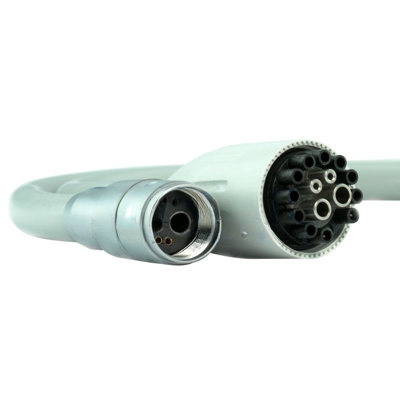 Midwest 4 turbine hose with light, 6 holes, Cefla connector, with spray regulation, 135cm, dark grey